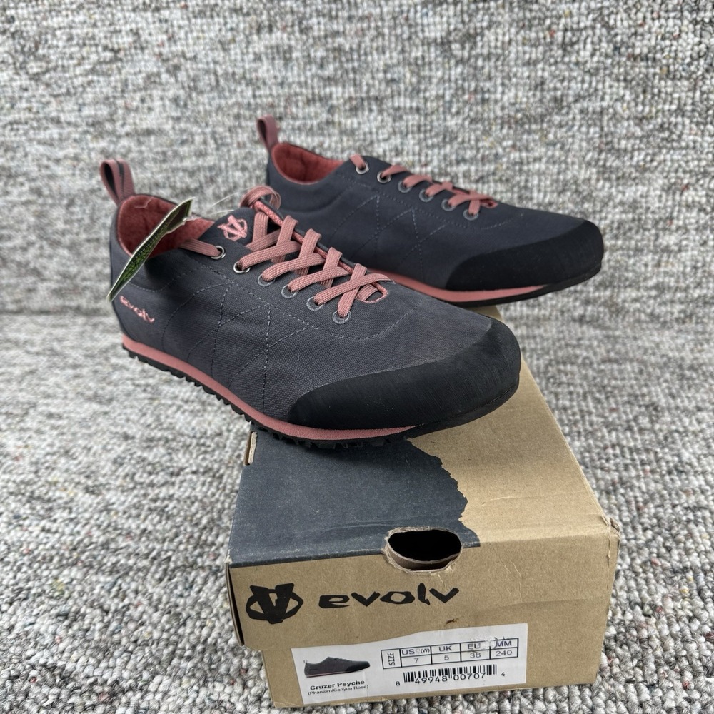 Evolv Cruzer Psyche Shoes Womens 7 Approach Trail Hiking Canyon Rose Gray NIB